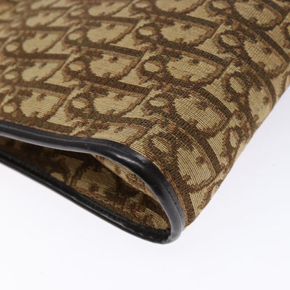 Christian Dior Vintage Trotter Shoulder Bag Canvas, BROWN, CANVAS, Shoulder bag