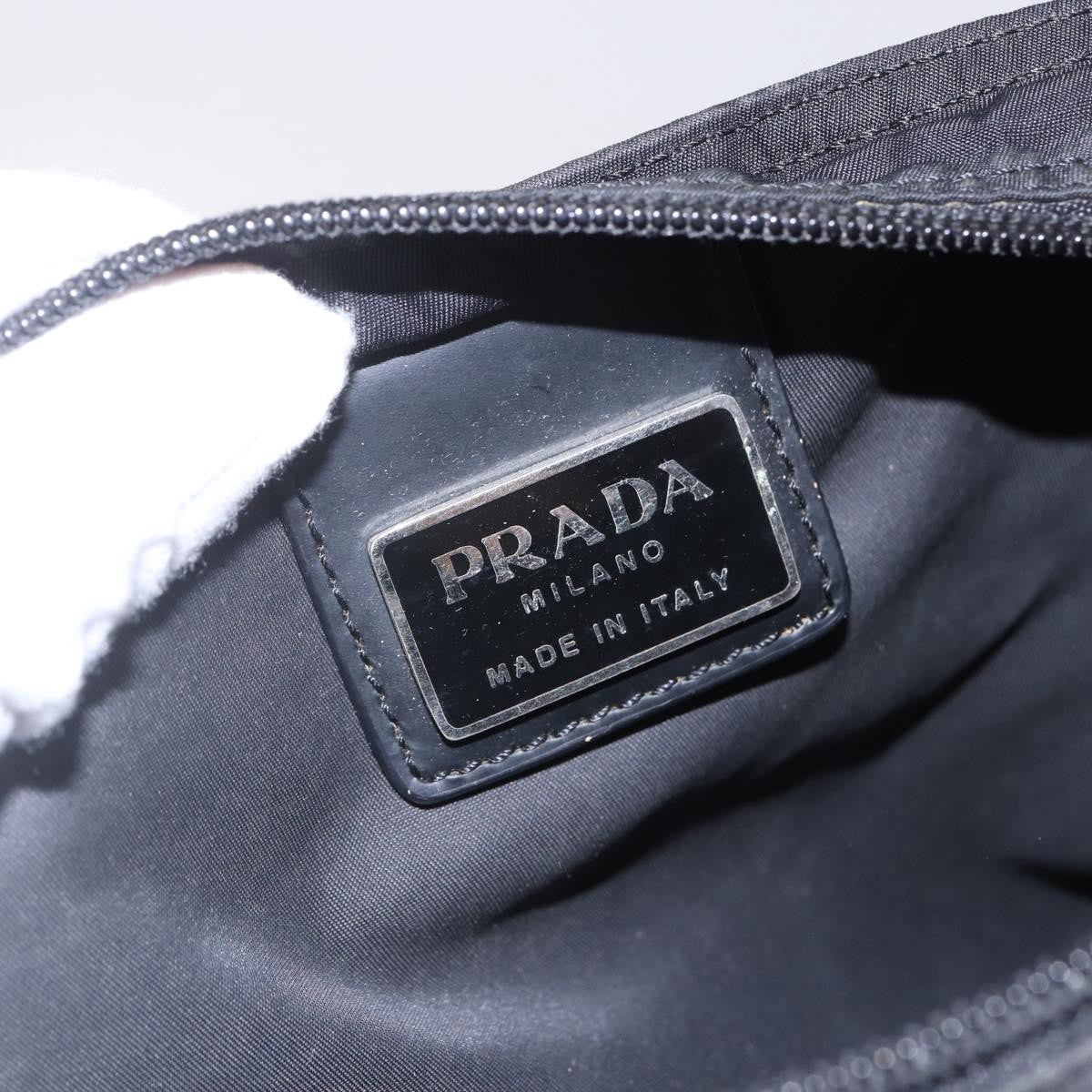 Prada Flat Messenger Bag Tessuto, BLACK, NYLON, Shoulder bag