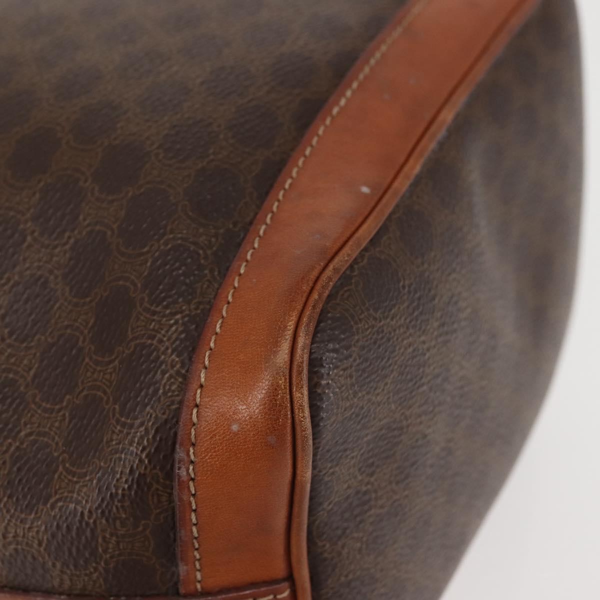 Celine Vintage Shoulder Bag Canvas, BROWN, CANVAS, Shoulder bag