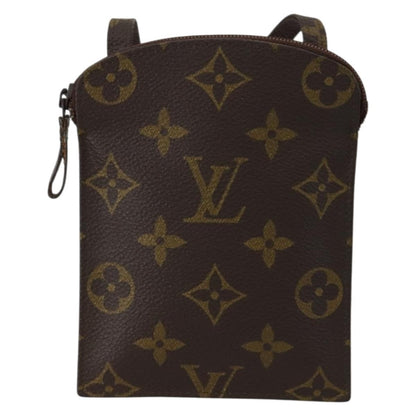 Louis Vuitton Pochette Secret Monogram canvas, BROWN, CANVAS, Clutche & pouche