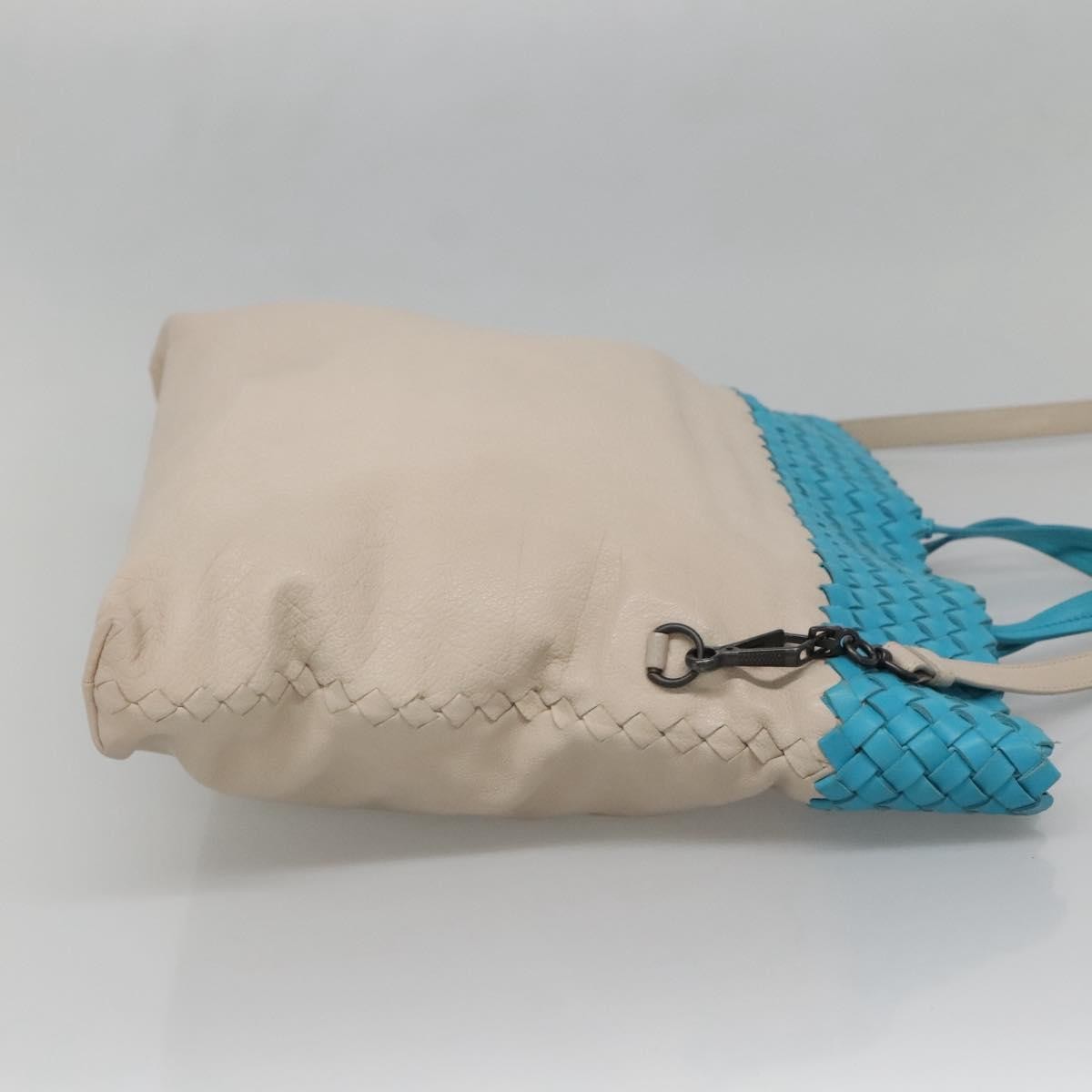 Bottega Veneta Open Tote Canvas with Intrecciomirage Leather, BEIGE, LEATHER, Tote bag