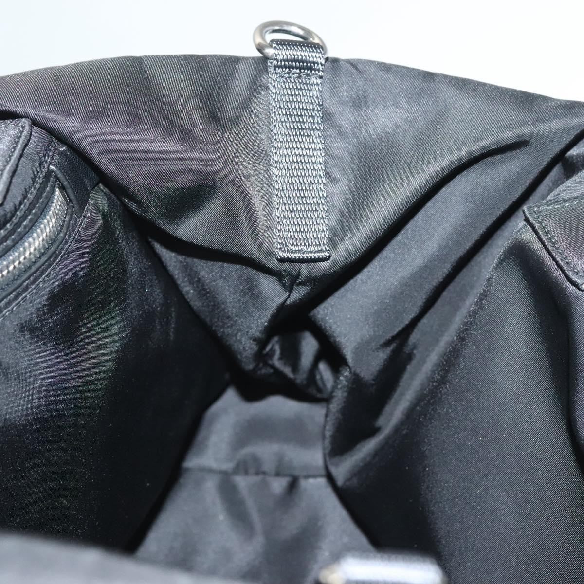Prada Convertible Double Tote Tessuto, BLACK, NYLON, Handbag