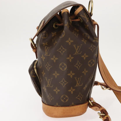 Louis Vuitton Vintage Montsouris Backpack Monogram Canvas, BROWN, CANVAS, Backpack
