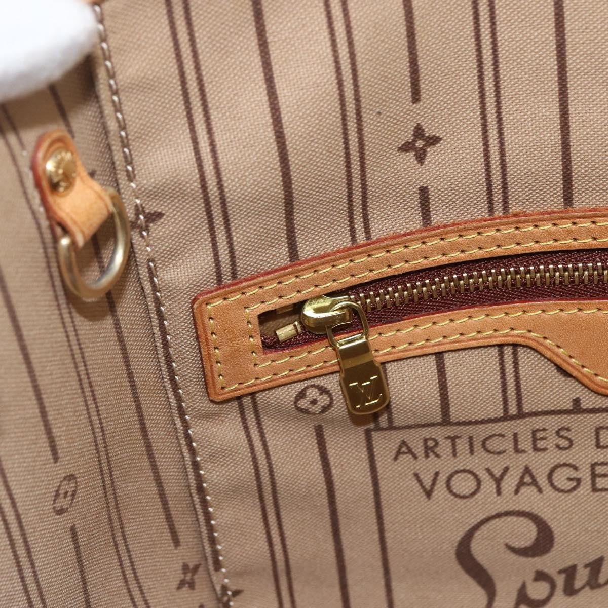 Louis Vuitton Neverfull Tote Monogram Canvas, BROWN, CANVAS, Tote bag