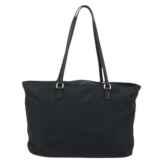 Prada Vintage Zip Tote Tessuto, Black, Nylon, Tote Bag