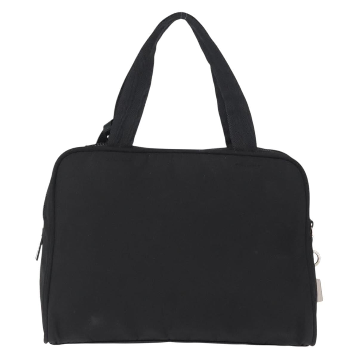 Prada Bowling Shoulder Bag Tessuto, BLACK, NYLON, Shoulder bag