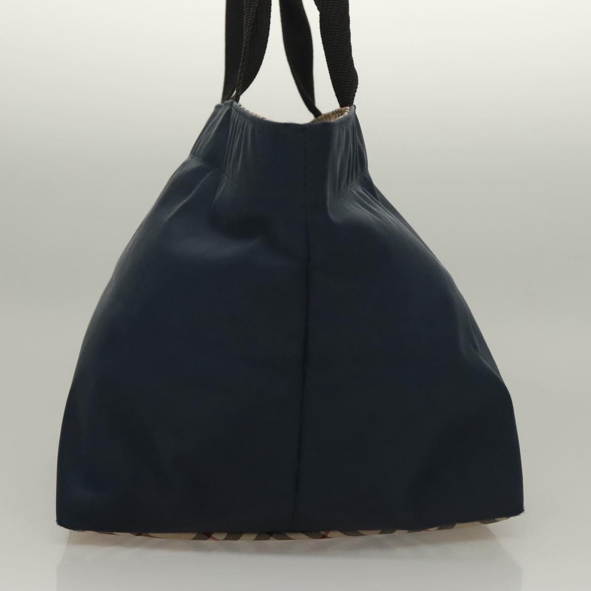 Burberry Nova Check Tote Nylon, NAVY, NYLON, Tote bag