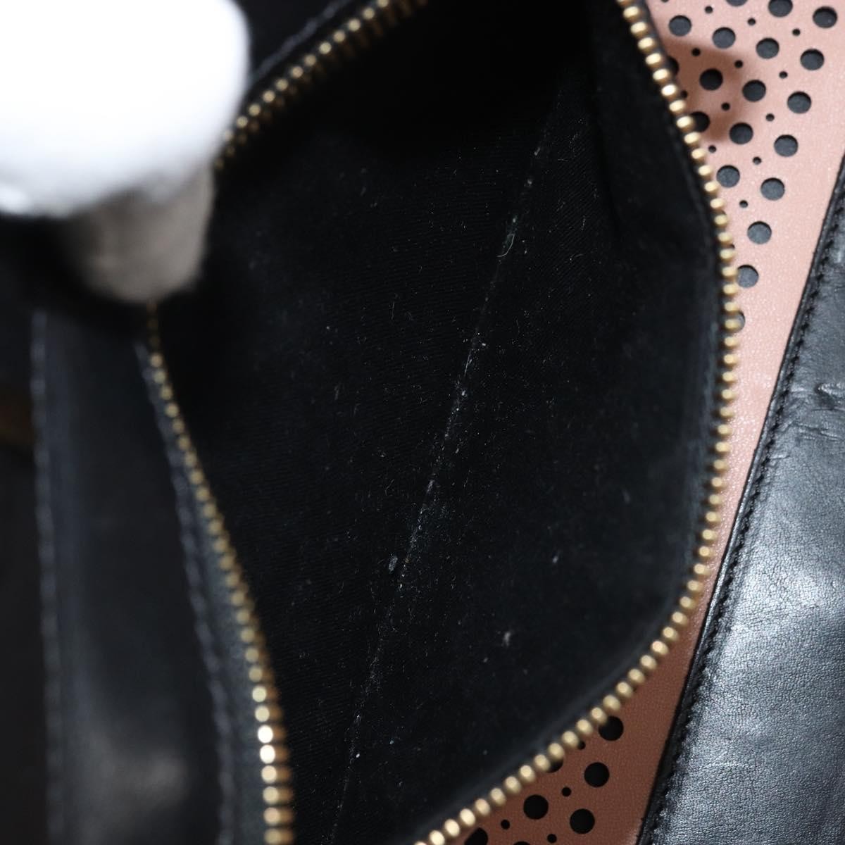 Chloe Alice Satchel Leather, Black, Leather, Handbag