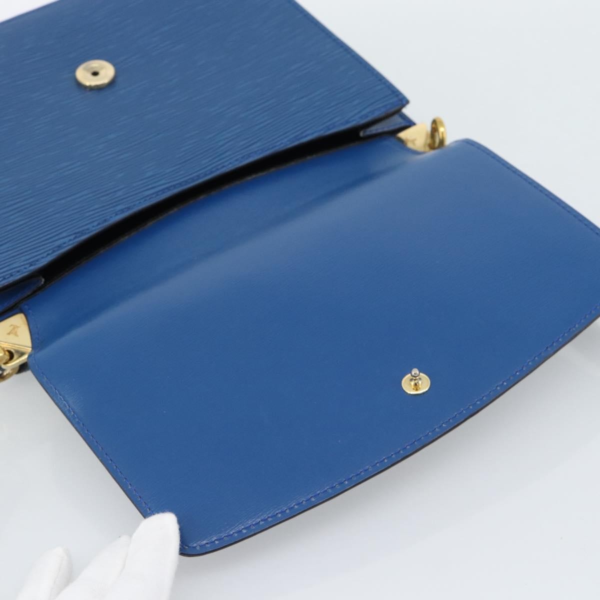 Louis Vuitton Grenelle Shoulder Bag Epi Leather, Blue, Leather, Shoulder Bag