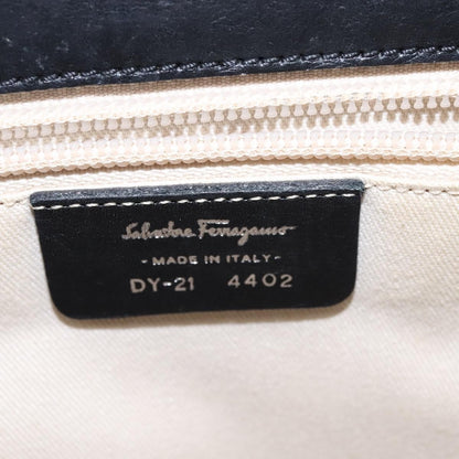 Salvatore Ferragamo Virna Satchel Leather, BLACK, LEATHER, Handbag