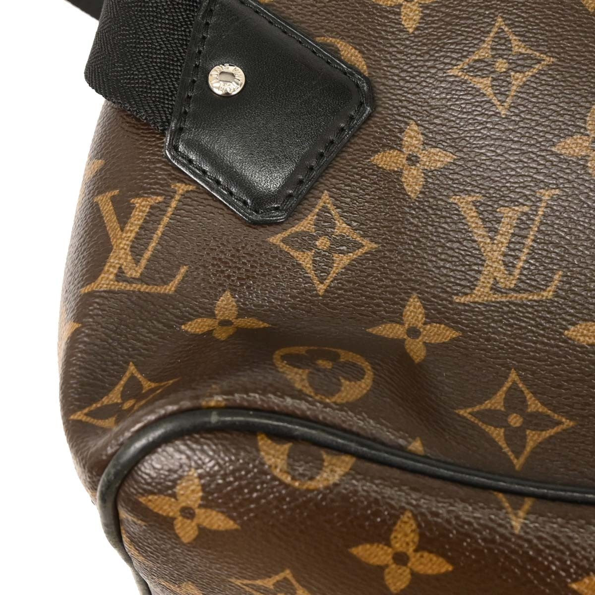 Louis Vuitton Palk Backpack Macassar Monogram Canvas, BROWN, CANVAS, Backpack