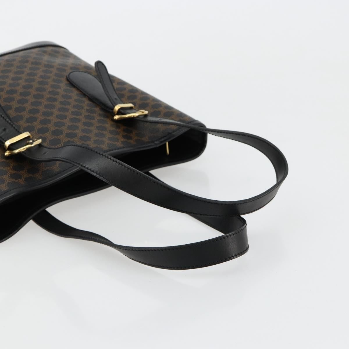 Celine Vintage Macadam Tote bag Canvas, Black, Canvas, Tote Bag