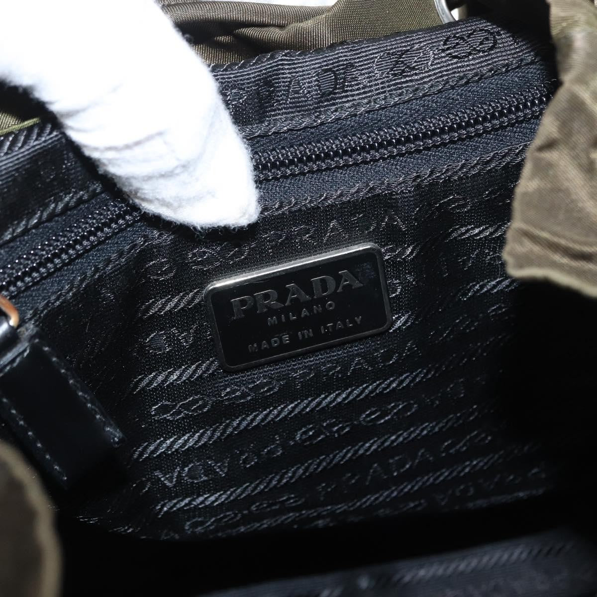 Prada Double Front Pocket Backpack Tessuto, GREEN, NYLON, Backpack