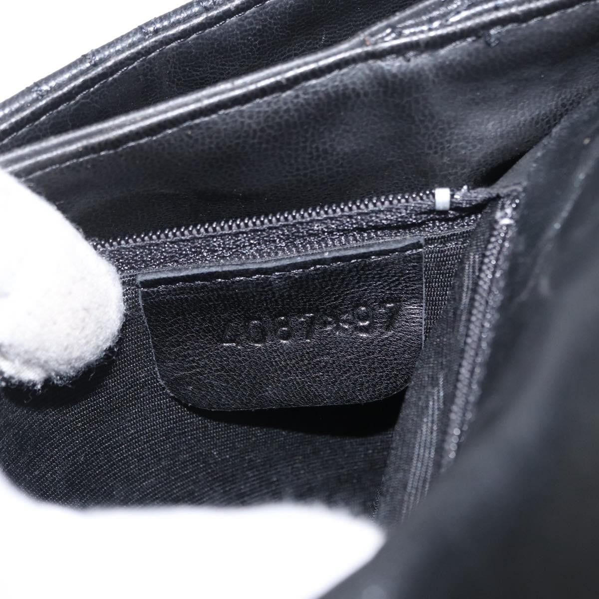 Bally Vintage Handbag Quilted Leather, BLACK, LEATHER, Handbag