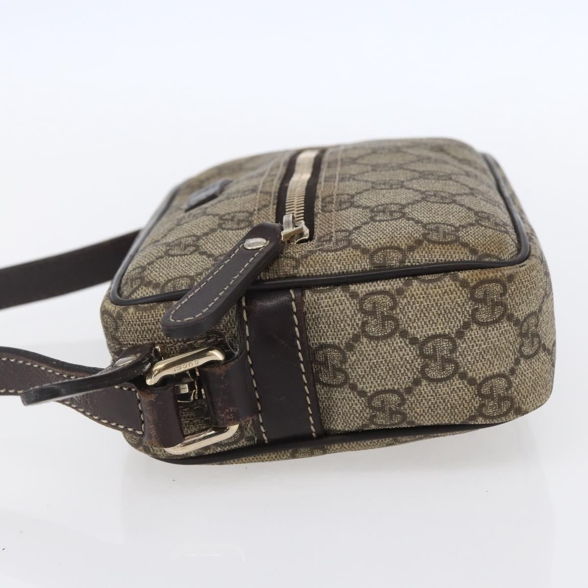 Gucci Front Zip Crossbody GG Canvas, BEIGE, CANVAS, Shoulder bag