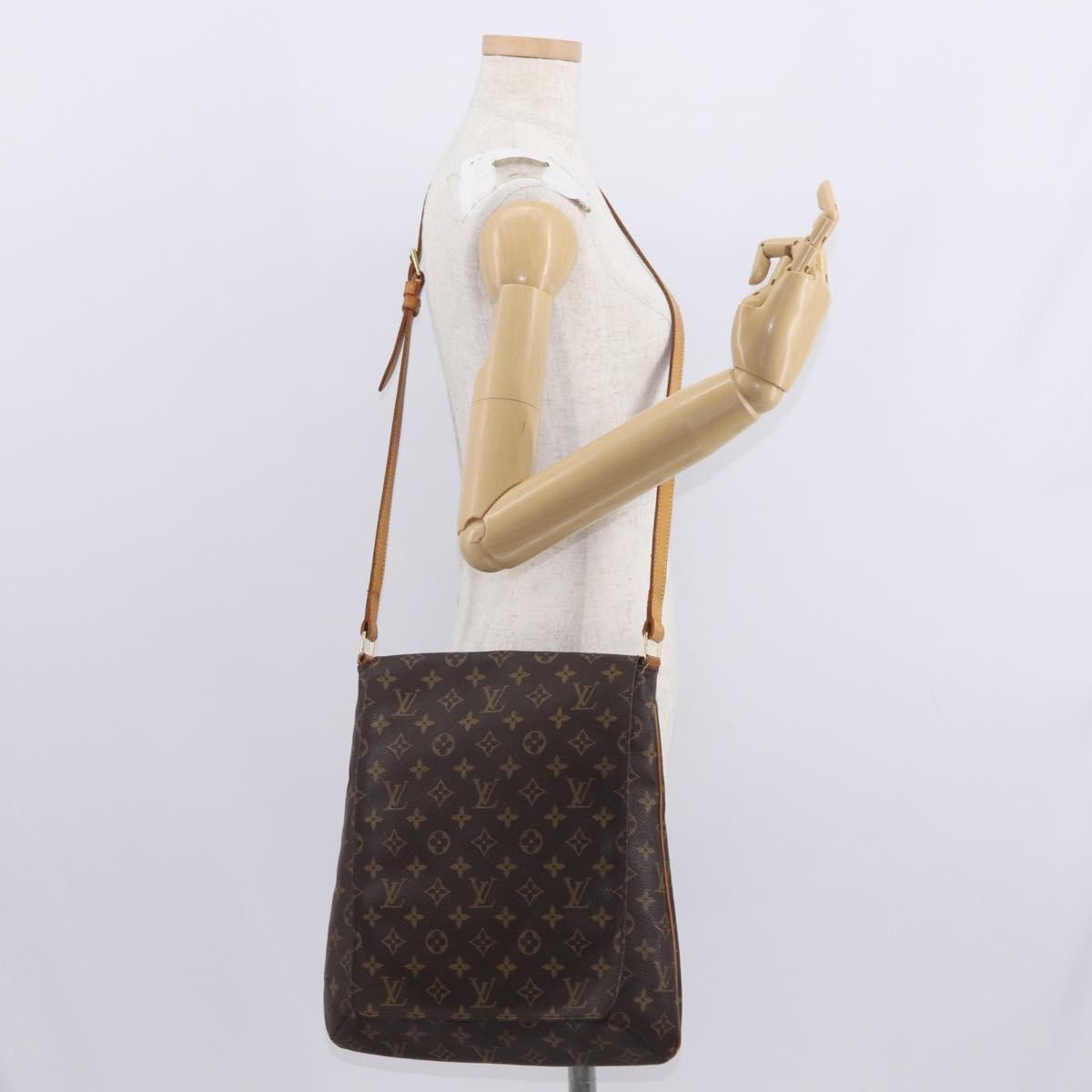 Louis Vuitton Musette Salsa Handbag Monogram Canvas, BROWN, CANVAS, Shoulder bag