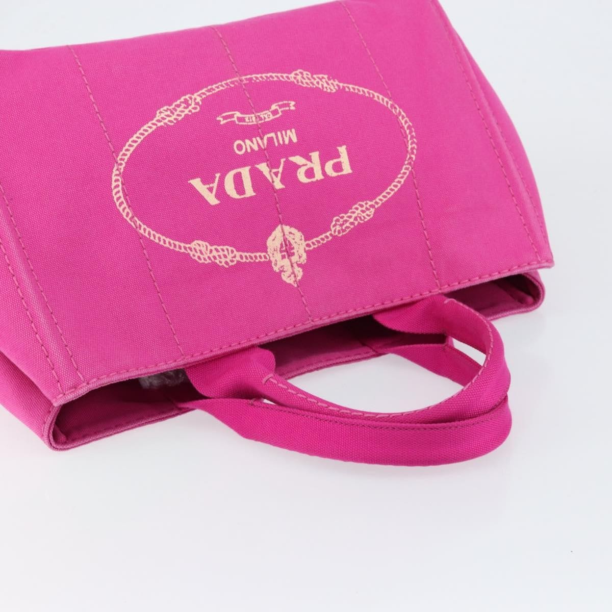 Prada Canapa Tote Canvas, PINK, CANVAS, Tote bag
