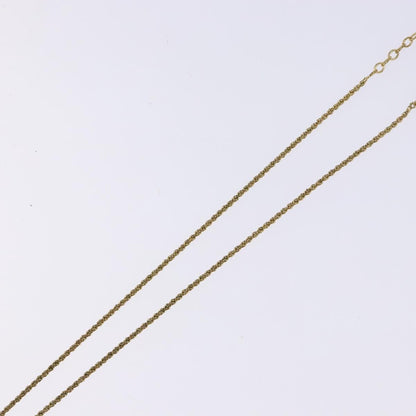 Christian Dior CD Round Pendant Necklace Metal and Crystals, GOLD, METAL, Necklace