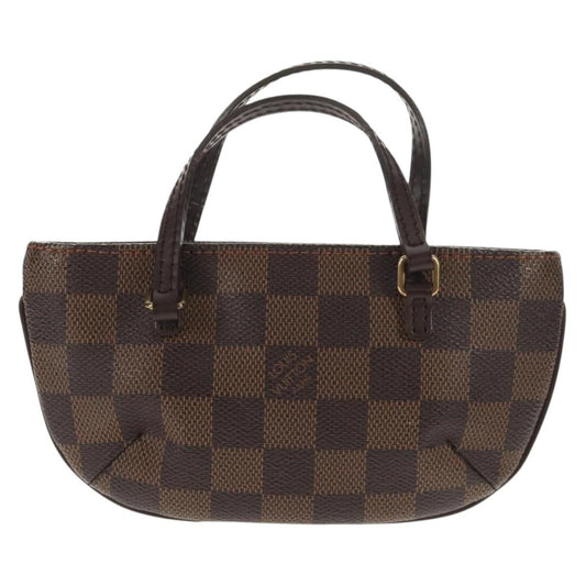 Louis Vuitton Manosque Pochette Damier, BROWN, CANVAS, Clutche & pouche