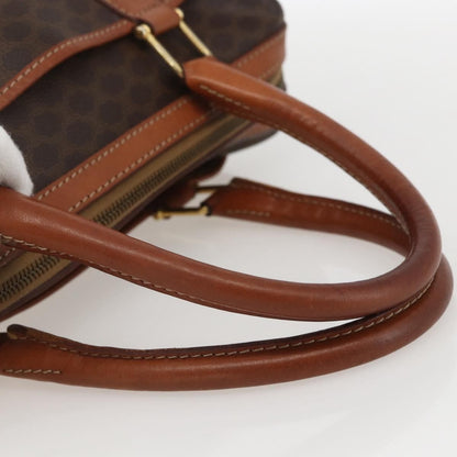 Celine Macadam Handbag Macadam with leather, BROWN, PVC, Handbag