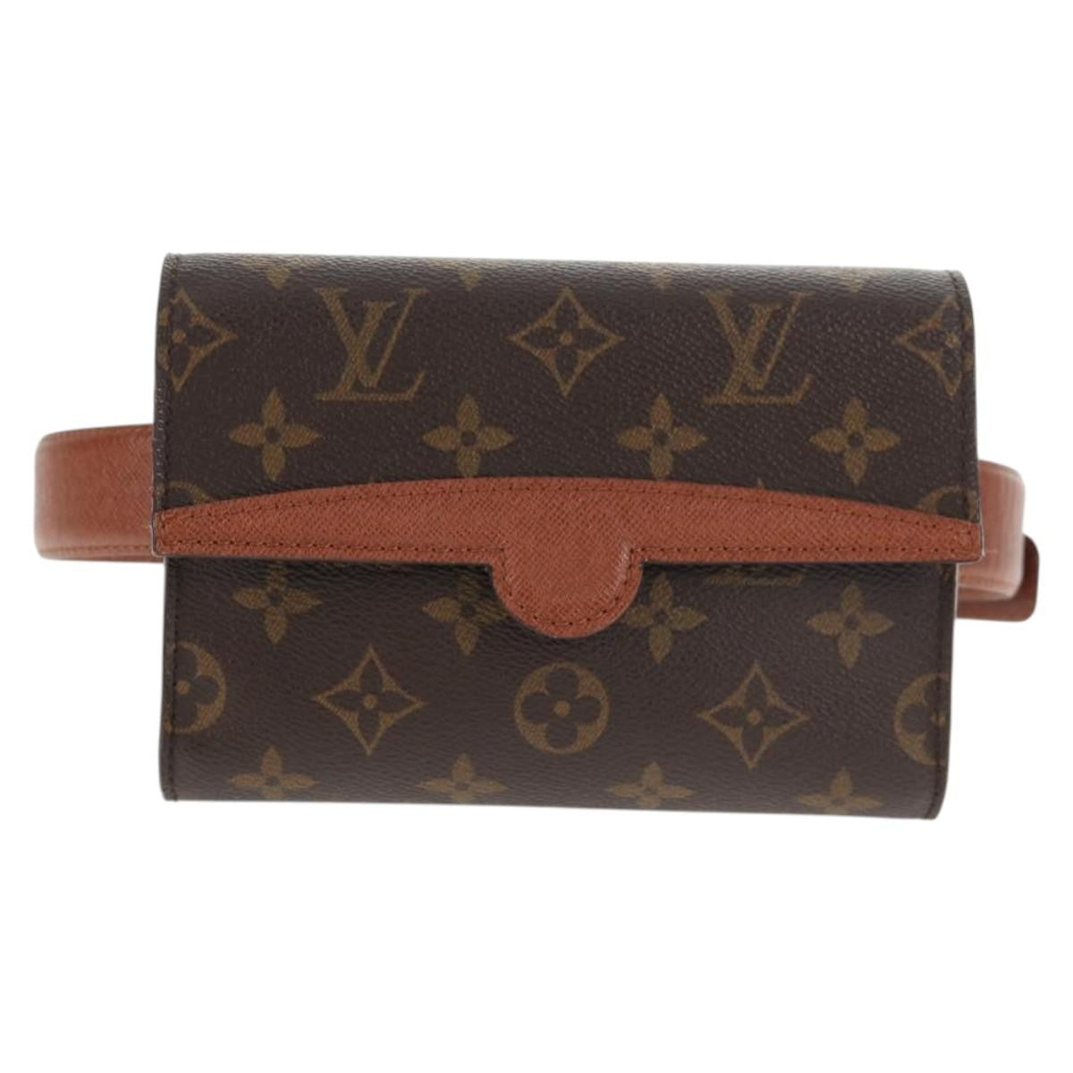 Louis Vuitton Pochette Arche Waist Bag Monogram Canvas, BROWN, CANVAS, Crossbody bag