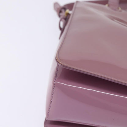 Salvatore Ferragamo Vala Handbag Patent leather, PURPLE, PATENT_LEATHER, Handbag