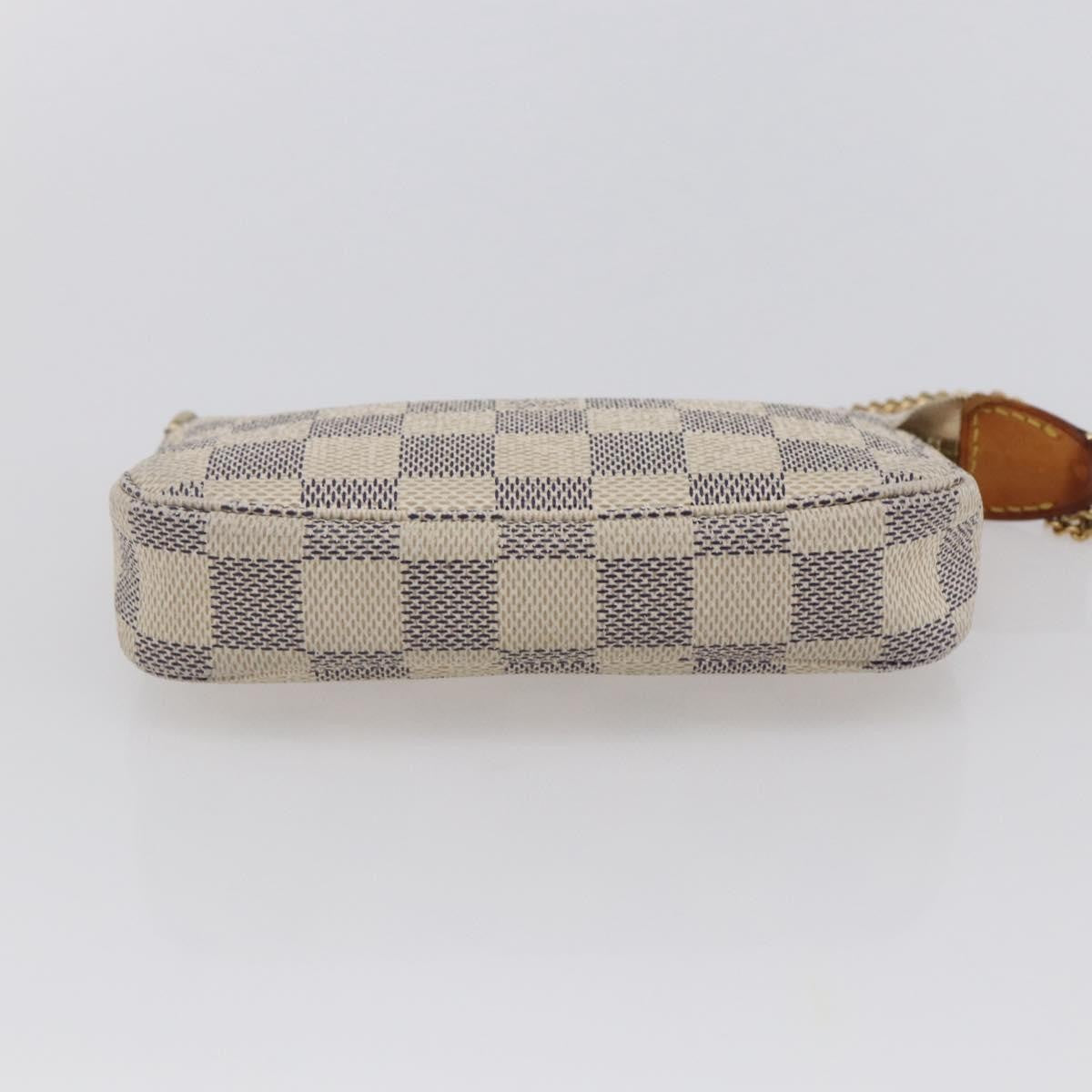 Louis Vuitton Pochette Accessoires Damier, WHITE, CANVAS, Clutche & pouche