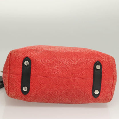 Louis Vuitton Antheia Hobo Leather, ORANGE, LEATHER, Shoulder bag