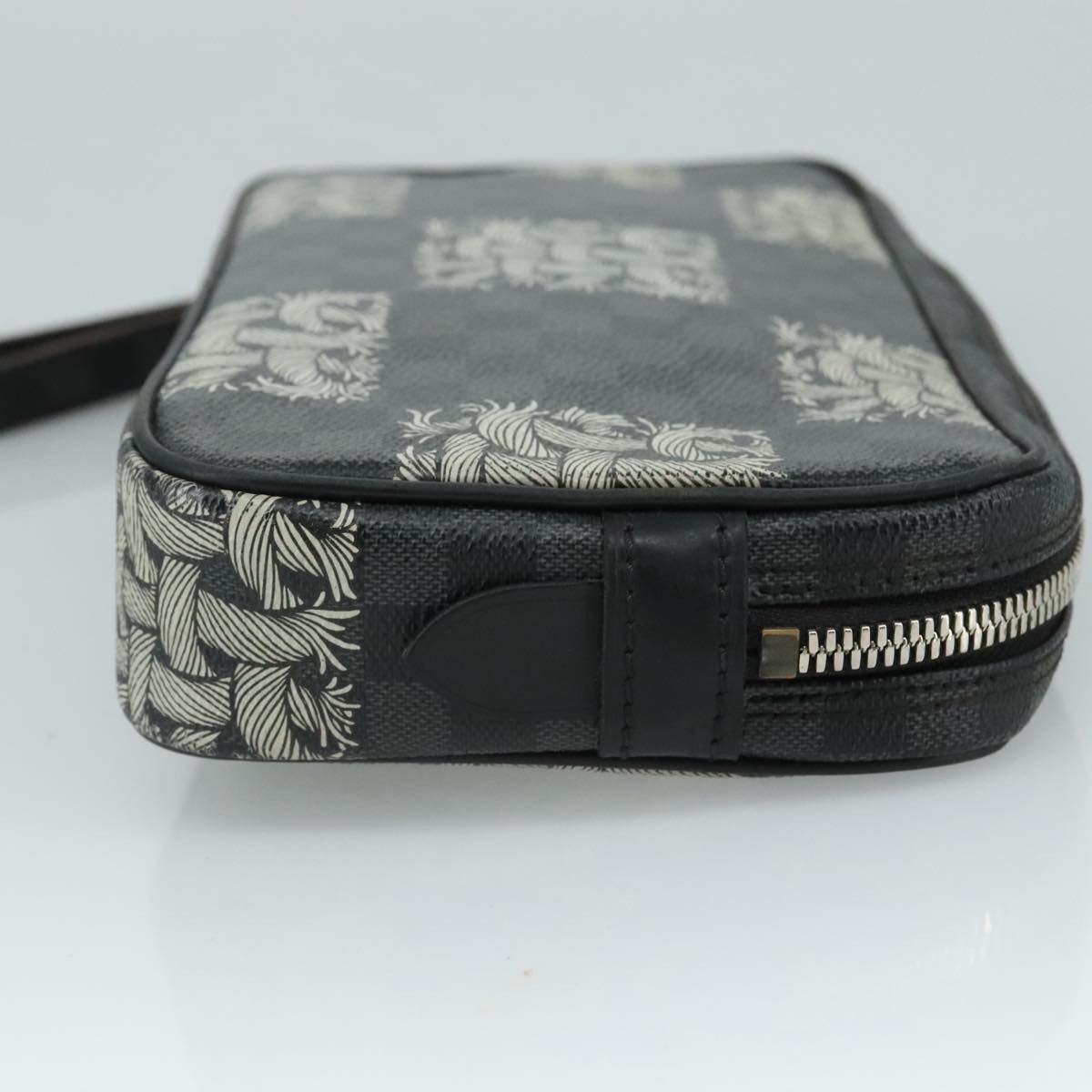 Louis Vuitton Pochette Volga Limited Edition Nemeth Damier Graphite, BLACK, CANVAS, Clutche & pouche