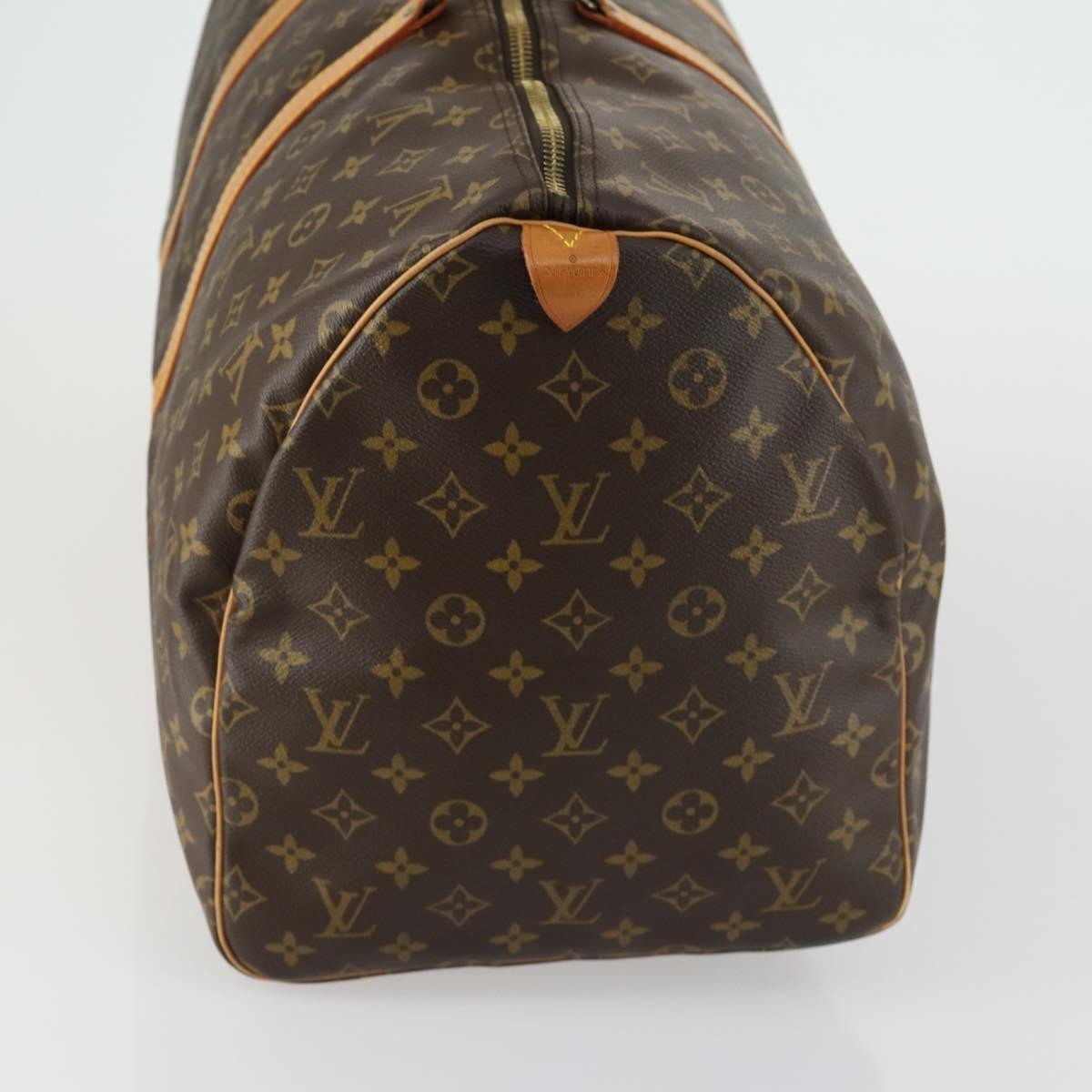 Louis Vuitton Keepall Bag Monogram Canvas, BROWN, CANVAS, Travel bag