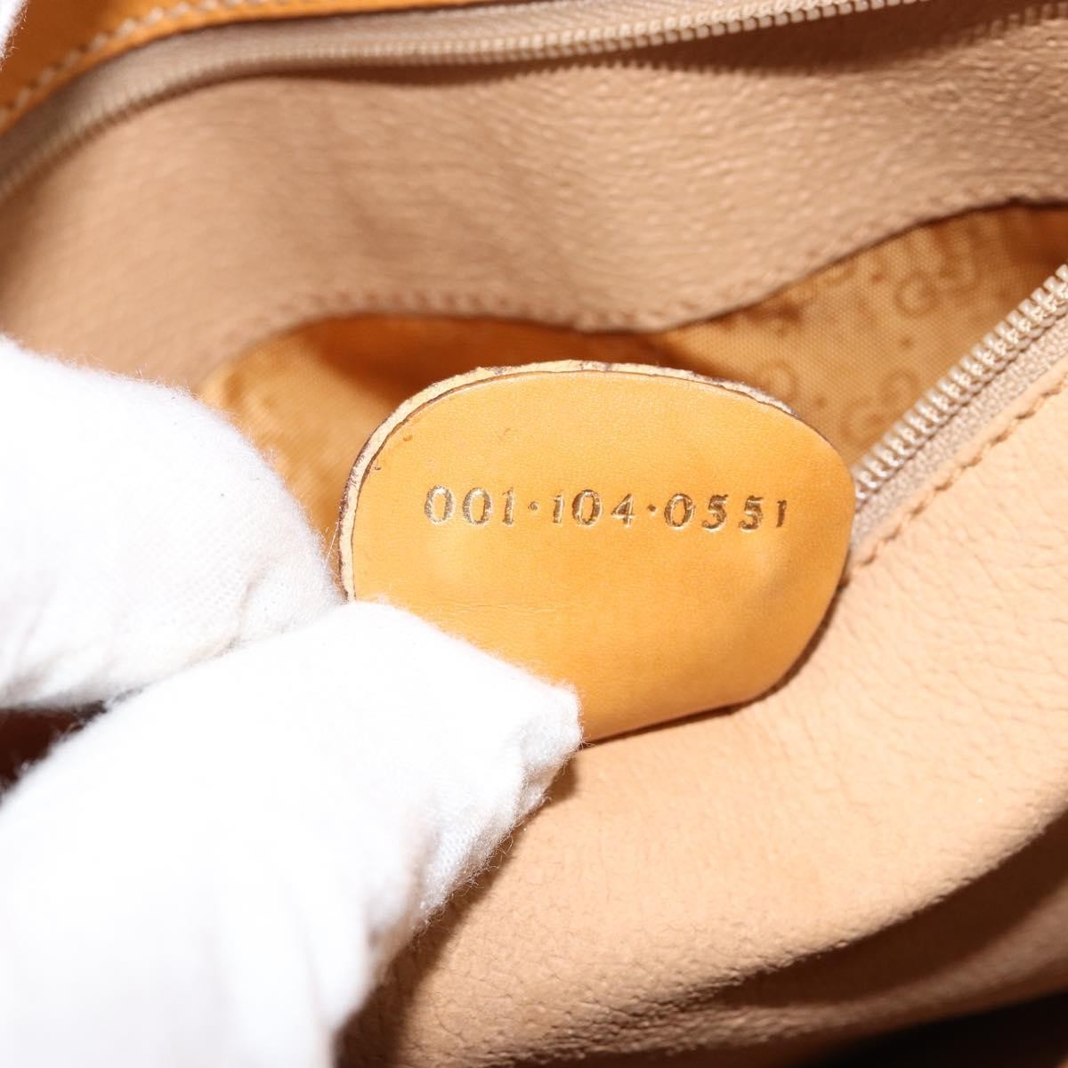 Gucci Vintage Web Sherry Line Handbag Micro GG Canvas, BEIGE, CANVAS, Shoulder bag