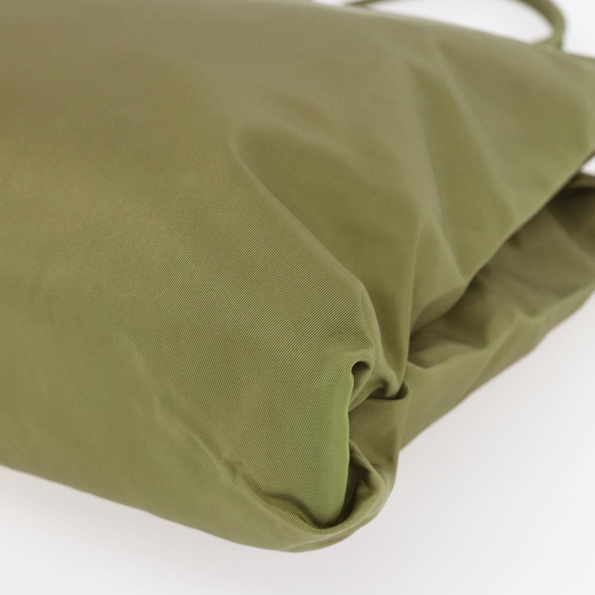 Prada Vintage Tote Tessuto, GREEN, NYLON, Tote bag
