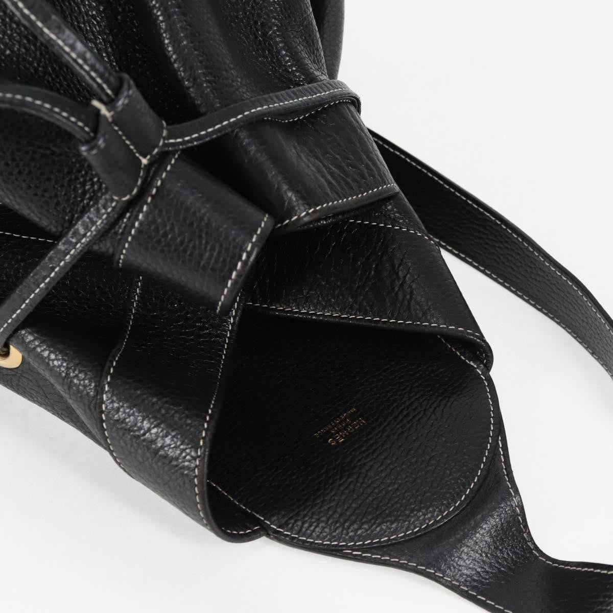 Hermes HERMES Shoulder Bag Leather, BLACK, LEATHER, Shoulder bag