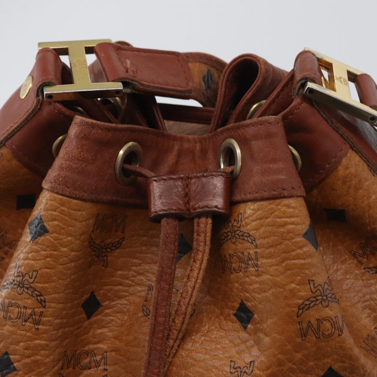 MCM Visetos Shoulder bag Canvas, BROWN, CANVAS, Shoulder bag