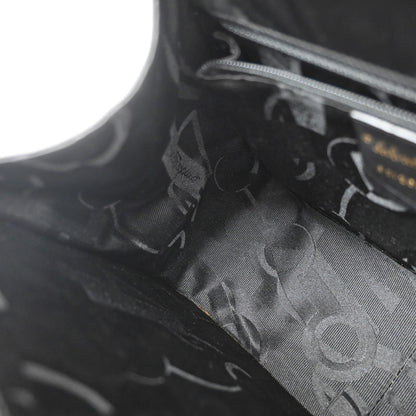 Salvatore Ferragamo Gancini Shoulder Bag Leather, BLACK, LEATHER, Shoulder bag