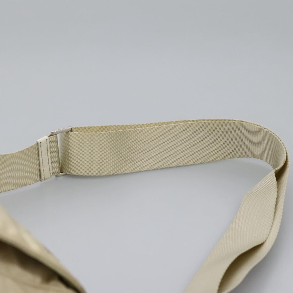 Prada Double Buckle Flap Messenger Bag Tessuto, BEIGE, NYLON, Shoulder bag