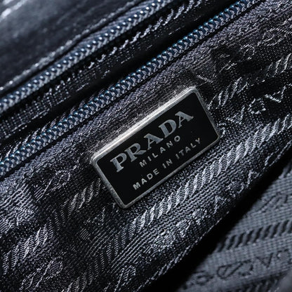 Prada Vintage Handbag Leather, BLACK, LEATHER, Handbag