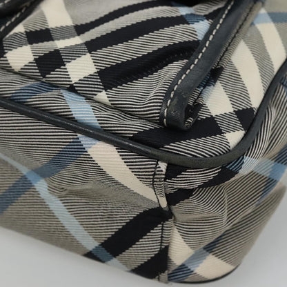 Burberry Nova Check Blue Label Nylon, GRAY, NYLON, Bag