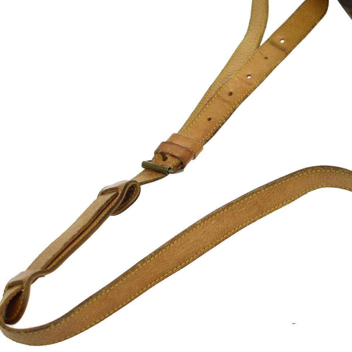 Louis Vuitton Saumur Handbag Monogram Canvas, BROWN, LEATHER, Shoulder bag