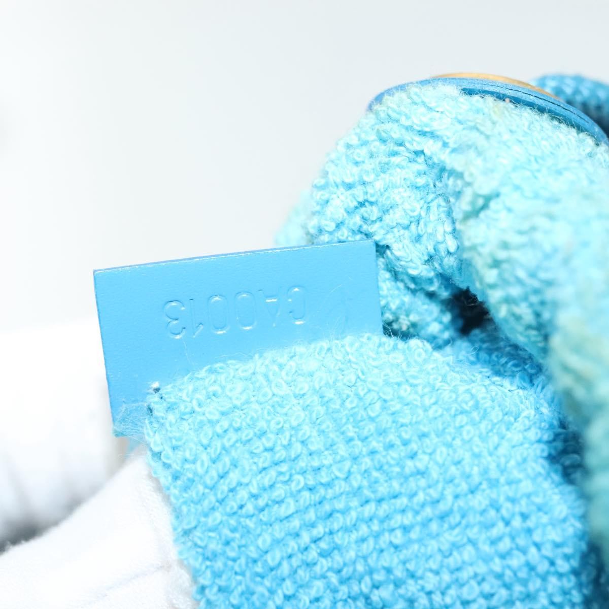 Louis Vuitton Plage Lagoon Bay Handbag Vinyl Epi Leather, BLUE, LEATHER, Handbag