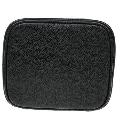 Chanel Vintage Timeless Vanity Case Caviar, BLACK, LEATHER, Handbag