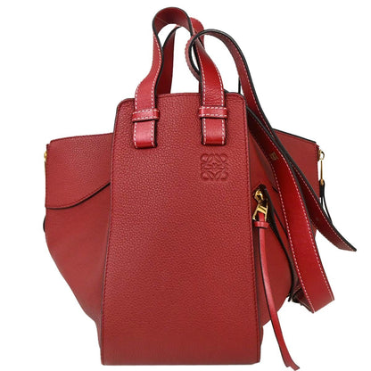 Loewe Hammock Bag Leather, RED, LEATHER, Handbag