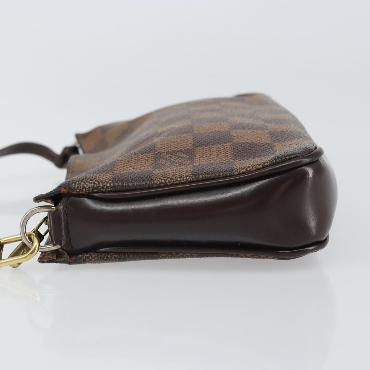 Louis Vuitton Navona Pochette Accessoires Damier, BROWN, CANVAS, Clutche & pouche