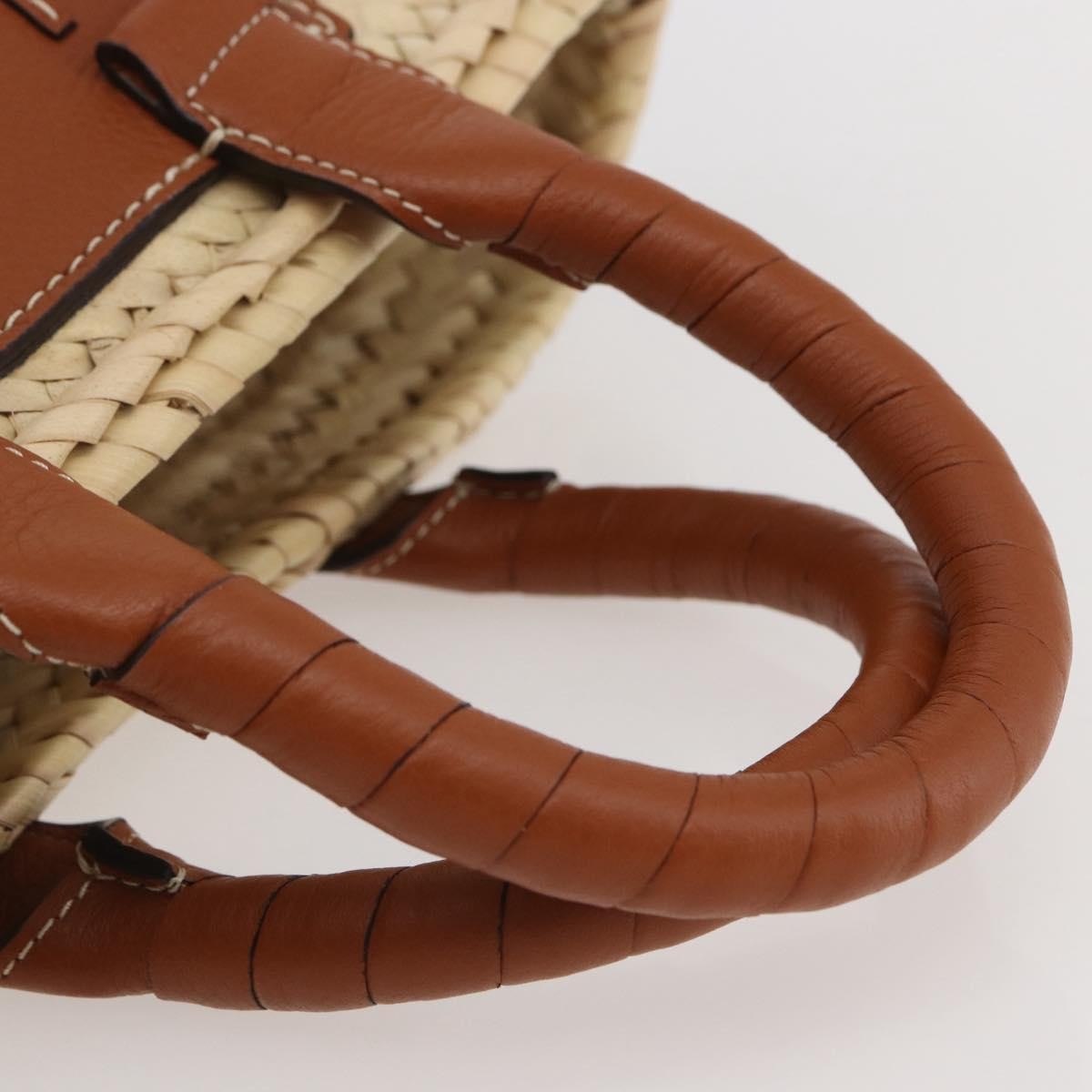 Chloe Marcie Tote RAFFIA, BEIGE, WOOD, Tote bag