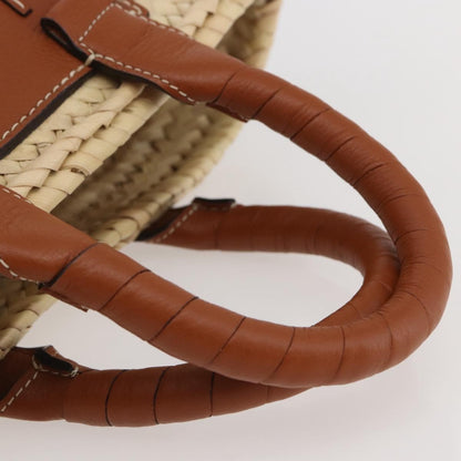 Chloe Marcie Tote RAFFIA, BEIGE, WOOD, Tote bag