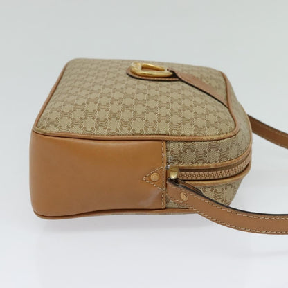 Celine Macadam Shoulder Bag PVC Leather, BEIGE, CANVAS, Shoulder bag