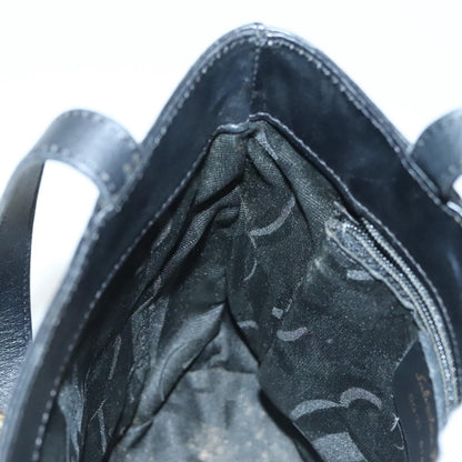 Salvatore Ferragamo Vintage Handbag Leather, BLACK, LEATHER, Handbag