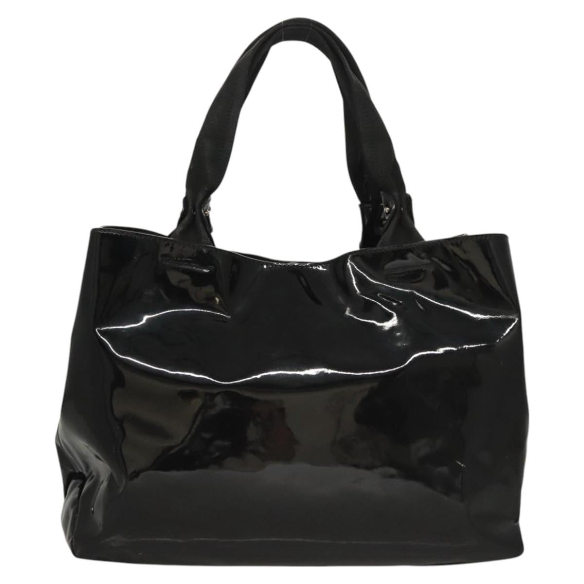 Salvatore Ferragamo Vara Tote Patent Leather, BLACK, PATENT_LEATHER, Tote bag