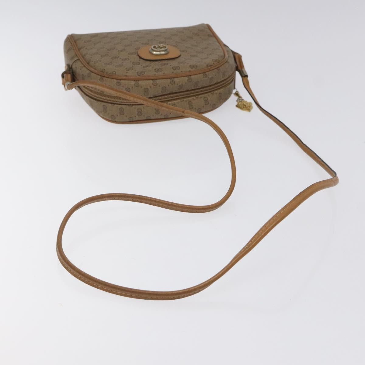 Gucci Micro GG supreme shoulder bag GG canvas, BEIGE, PVC, Shoulder bag