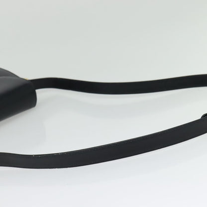 Gucci Vintage Flap Crossbody Bag Leather, NAVY, LEATHER, Shoulder bag